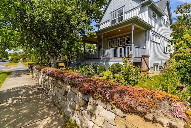 1615 Monroe St, Bellingham, WA 98225 - view of home's exterior with covered porch and stairs