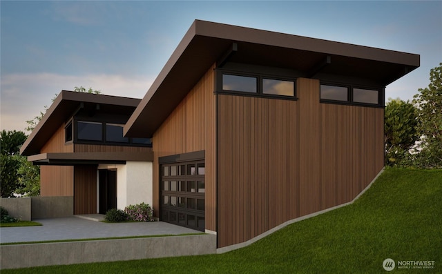 1017 California Ln SW, Seattle, WA 98116 - contemporary house featuring a front lawn