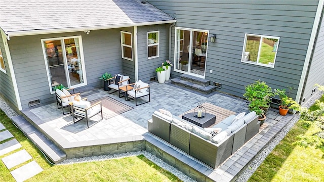 3906 141st Pl SE, Mill Creek, WA 98012 - view of patio / terrace with an outdoor living space