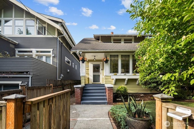 4055 SW Prince St, Seattle, WA 98116 - view of front of home featuring roof with shingles and entry steps