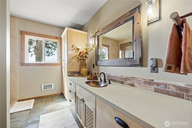 95 Horizon Ln, Chelan, WA 98816 - bathroom with stone tile flooring and vanity