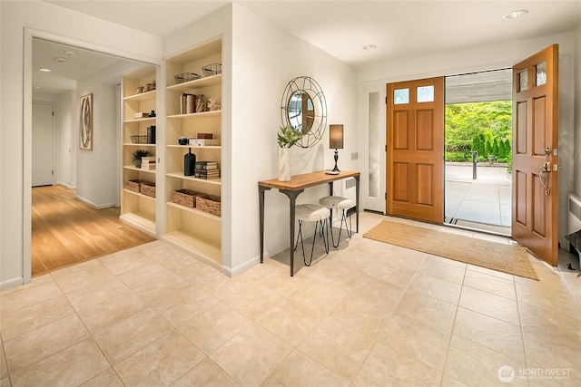 2325 38th Ave E, Seattle, WA 98112 - tiled entrance foyer featuring baseboards and recessed lighting