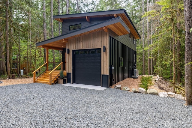 7489 Olsen Dr, Deming, WA 98244 - garage with a forest view