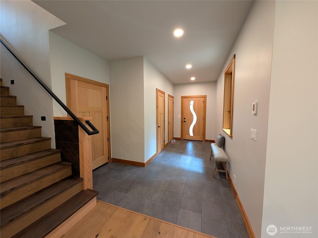 7489 Olsen Dr, Deming, WA 98244 - foyer entrance with stairway and recessed lighting