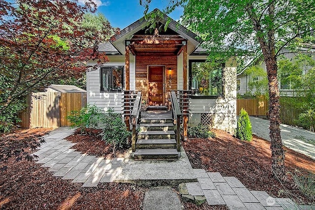 8608 12th Ave SW, Seattle, WA 98106 - bungalow-style home featuring a storage shed