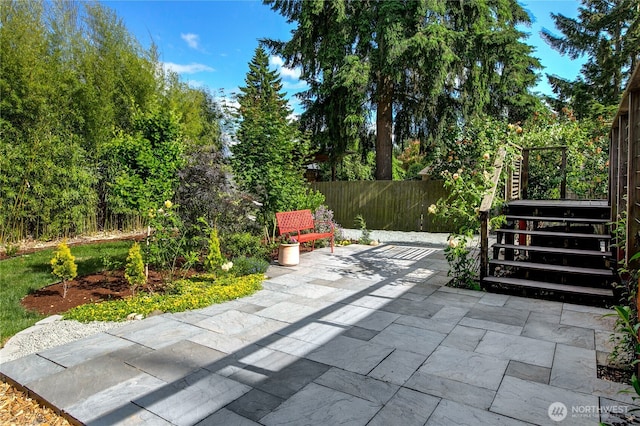 8608 12th Ave SW, Seattle, WA 98106 - view of patio featuring stairs