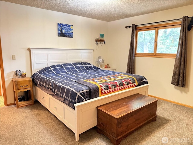 16 W Douglas St, Harrington, WA 99134 - bedroom featuring light carpet and a textured ceiling