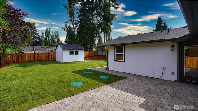 840 SW 306th St, Federal Way, WA 98023 - fenced backyard featuring a patio and a shed