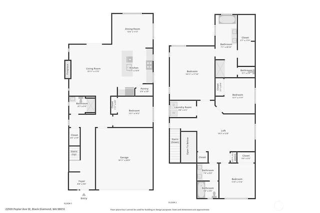 22939 Poplar Ave SE, Black Diamond, WA 98010 - view of room layout