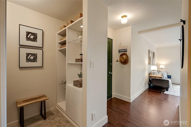 1110 E Harrison St Unit 301, Seattle, WA 98102 - corridor featuring wood finished floors and baseboards