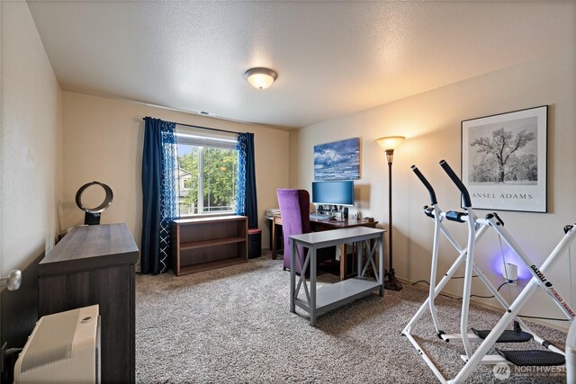 7230 178th St E, Puyallup, WA 98375 - carpeted office space with a textured ceiling