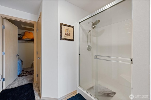 7230 178th St E, Puyallup, WA 98375 - full bathroom with a shower stall and a walk in closet