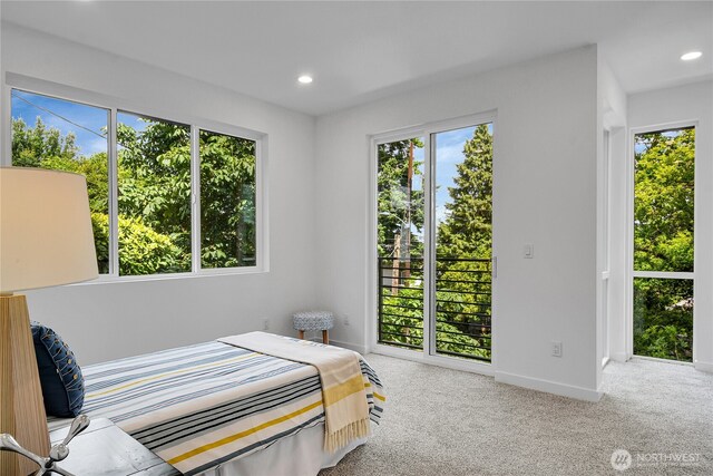 629A W Emerson Ave, Seattle, WA 98119 - bedroom featuring carpet flooring and recessed lighting