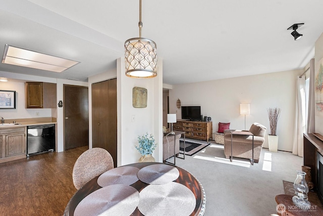 11300 1st Ave NE Unit 224, Seattle, WA 98125 - dining area featuring dark wood-type flooring