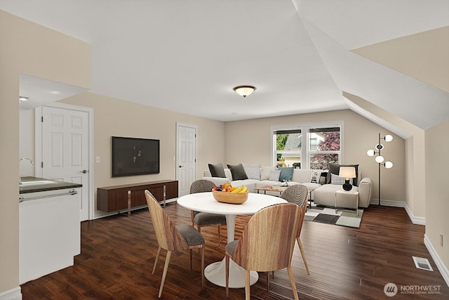 2414 42nd Pl, Anacortes, WA 98221 - dining space featuring dark wood-style flooring