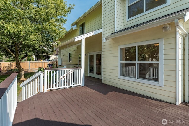 2414 42nd Pl, Anacortes, WA 98221 - wooden deck featuring french doors