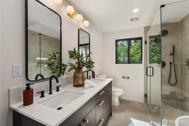 11029 84th Ave S, Seattle, WA 98178 - full bath with double vanity and a shower stall