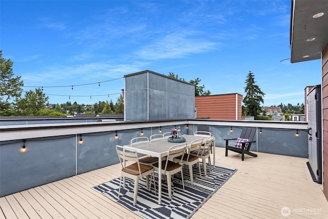 1541 18th Ave S, Seattle, WA 98144 - wooden terrace featuring outdoor dining area