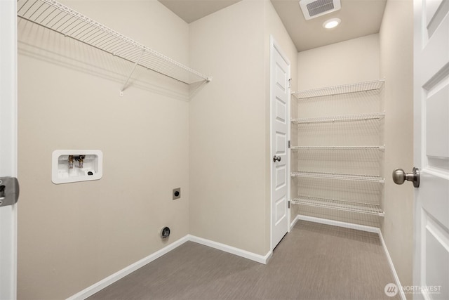 1312 Baker Heights Loop, Bremerton, WA 98312 - washroom featuring hookup for an electric dryer, hookup for a washing machine, and carpet flooring