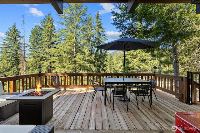 7 Moonshine Ln, Ronald, WA 98940 - deck with an outdoor fire pit and outdoor dining space