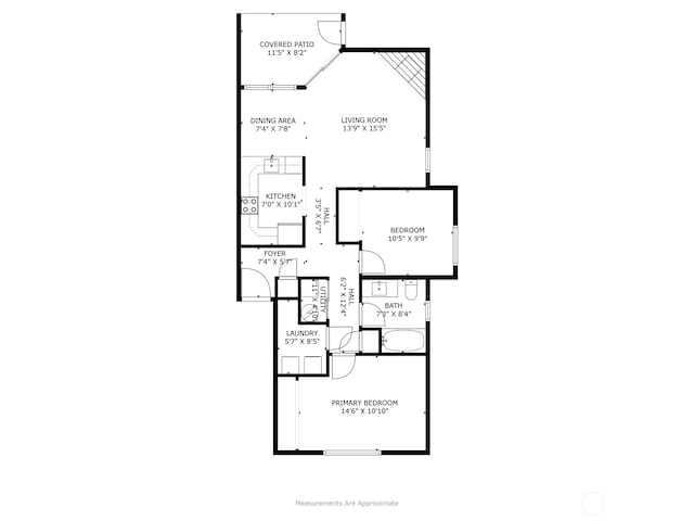 12608 NE 119th St Unit B8, Kirkland, WA 98034 - view of floor plan / room layout