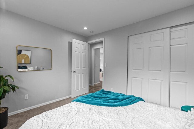 13002 145th St E, Puyallup, WA 98374 - carpeted bedroom featuring recessed lighting and a closet