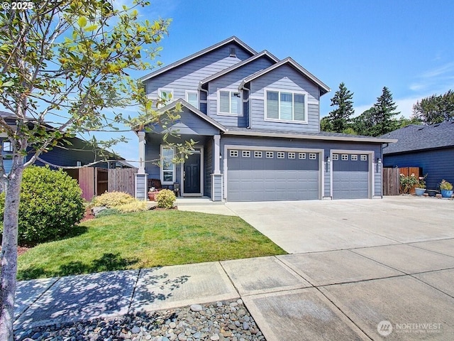 1706 NW 17th St, Battle Ground, WA 98604 - craftsman-style house with concrete driveway and a garage