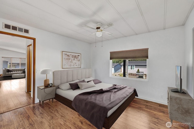2500 Alder St Unit 335, Milton, WA 98354 - bedroom with wood-type flooring and ceiling fan