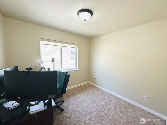 27120 105th Pl SE, Kent, WA 98030 - carpeted home office featuring baseboards