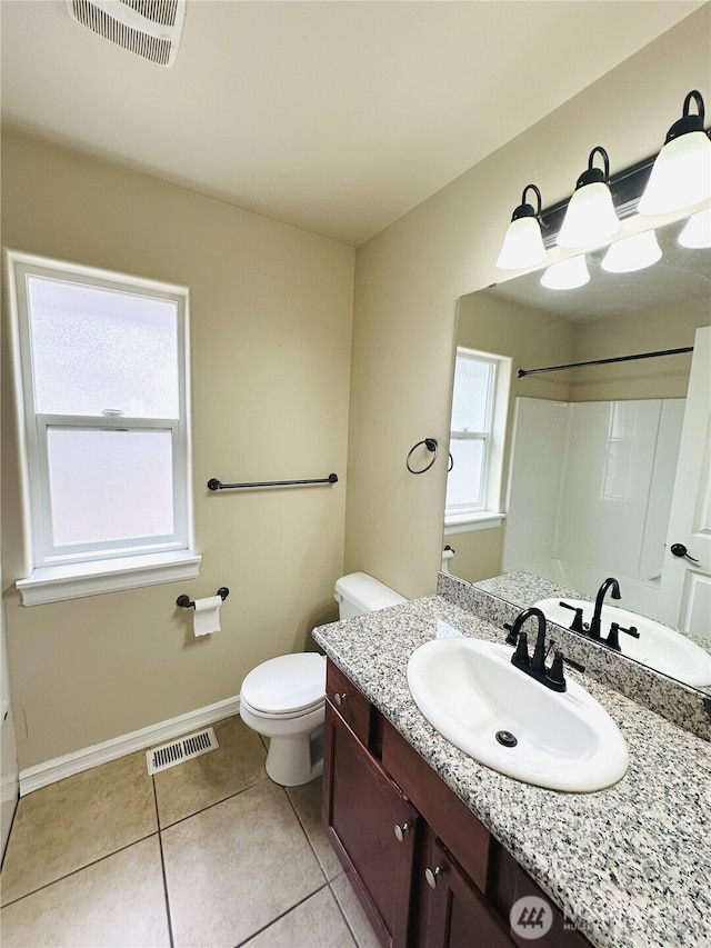 27120 105th Pl SE, Kent, WA 98030 - full bathroom featuring vanity, a shower, and tile patterned floors