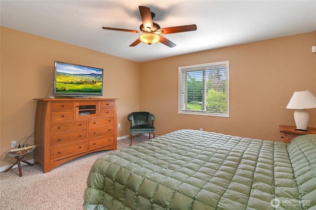 2360 Sapp Rd SW, Tumwater, WA 98512 - bedroom featuring light colored carpet and a ceiling fan