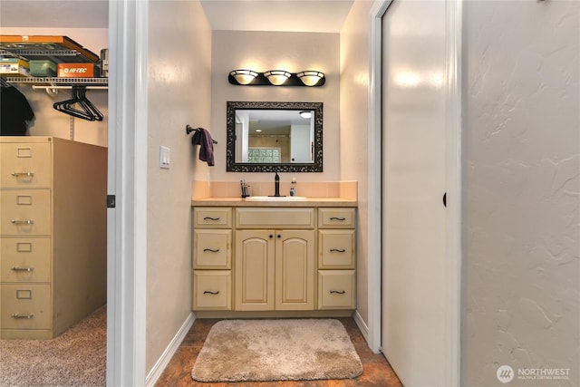 2360 Sapp Rd SW, Tumwater, WA 98512 - bathroom with vanity and baseboards