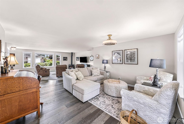 824 Orth Way, Sedro Woolley, WA 98284 - living room featuring dark wood-style floors