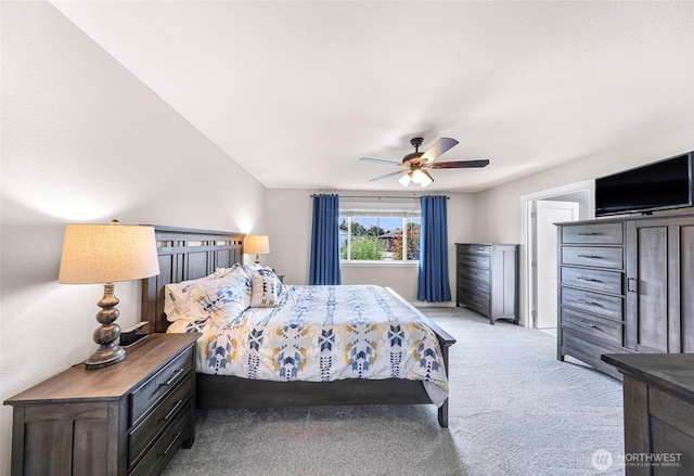 824 Orth Way, Sedro Woolley, WA 98284 - bedroom with light carpet and ceiling fan