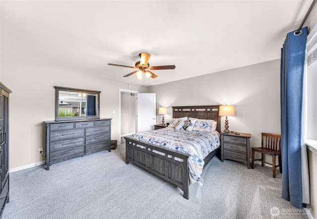 824 Orth Way, Sedro Woolley, WA 98284 - carpeted bedroom with a ceiling fan and baseboards