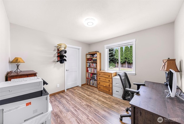 824 Orth Way, Sedro Woolley, WA 98284 - home office with light wood-style flooring and baseboards