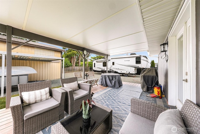 824 Orth Way, Sedro Woolley, WA 98284 - view of patio / terrace with an outdoor hangout area and a grill