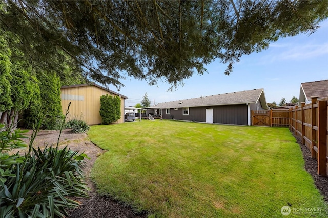 824 Orth Way, Sedro Woolley, WA 98284 - view of yard with a gate