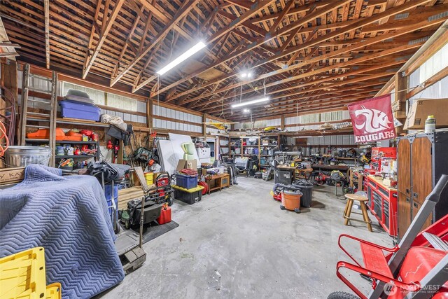 824 Orth Way, Sedro Woolley, WA 98284 - garage featuring a workshop area