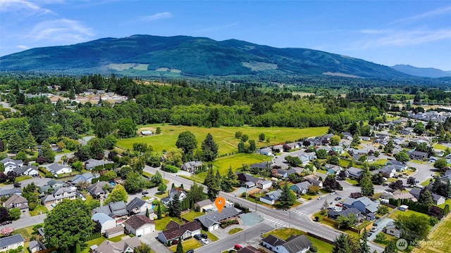 824 Orth Way, Sedro Woolley, WA 98284 - aerial perspective of suburban area with a mountain backdrop