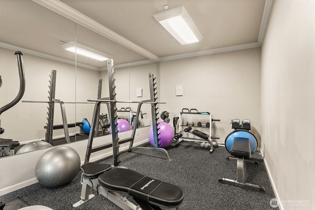 2440 S Steele St Unit 103, Tacoma, WA 98405 - exercise area with ornamental molding