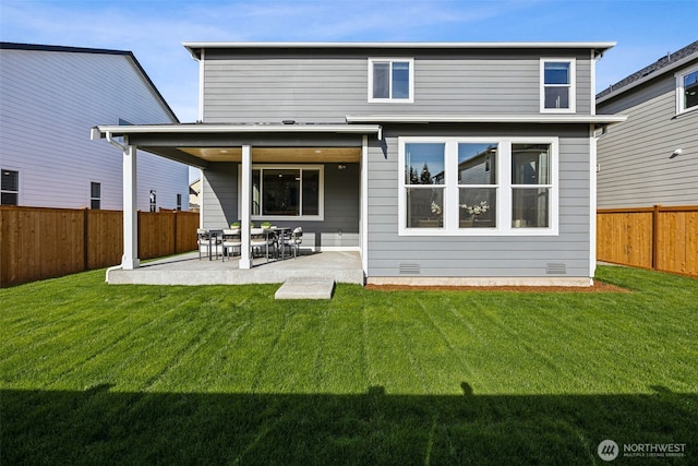 20259 145th St E Unit 856, Bonney Lake, WA 98391 - back of house featuring a fenced backyard and a patio area