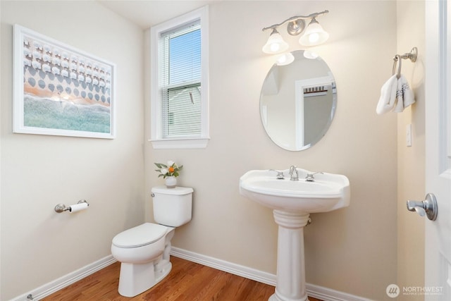 24826 SE 22nd Ct, Sammamish, WA 98075 - half bathroom with toilet and wood finished floors