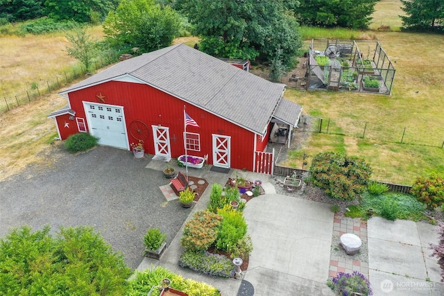 6338 Kirsop, Olympia, WA 98512 - view of barn with a vegetable garden