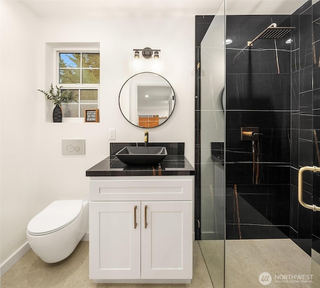 9224 36th Ave SW Unit 2, Seattle, WA 98126 - bathroom featuring tiled shower and vanity