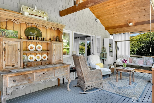 16525 39th Ave NE, Lake Forest Park, WA 98155 - wooden deck featuring outdoor lounge area