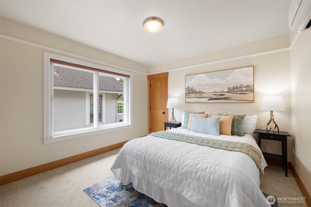 6427 Flora Ave S, Seattle, WA 98108 - bedroom with a wall unit AC and carpet