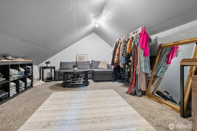 6621 125th Street Ct E, Puyallup, WA 98373 - spacious closet featuring carpet flooring and lofted ceiling
