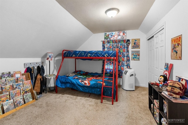 6621 125th Street Ct E, Puyallup, WA 98373 - bedroom with lofted ceiling, carpet, and a closet