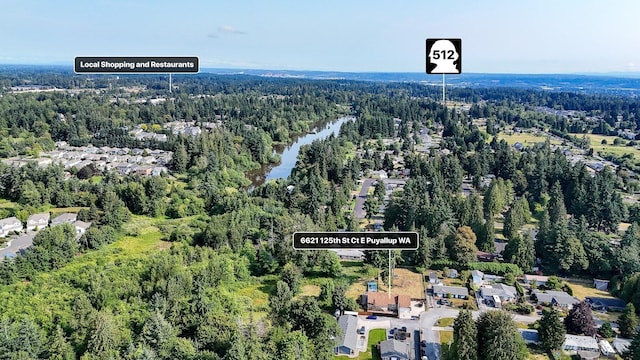 6621 125th Street Ct E, Puyallup, WA 98373 - view of property location with a forest